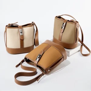 leather bucket bags for women