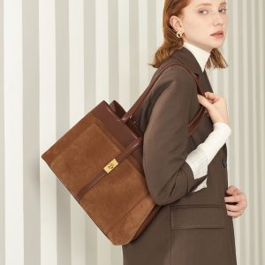 a leather bag that fits laptops