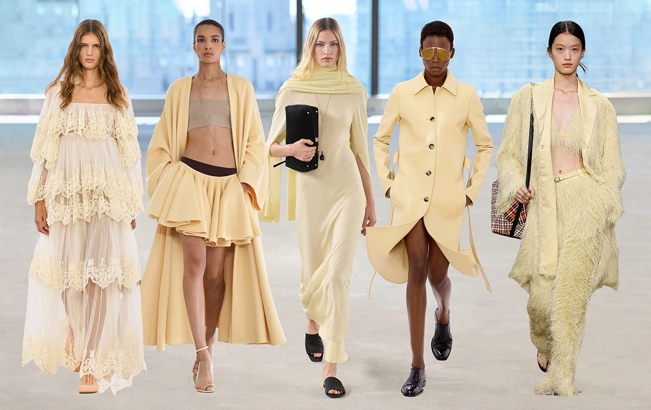 Butter Yellow – Vintage Vibes‌ 2025 fashion trend runway