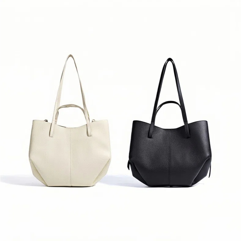 00021L-11042-Convertible Tote Bag Hazel- Waxed Leather Work Bag with Adjustable Size‌
